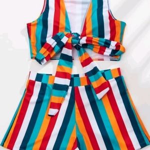 Super cute striped swimsuit, New Without Tags